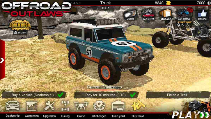Offroad Outlaws Mod APK (VIP Unlocked, Unlimited Money)